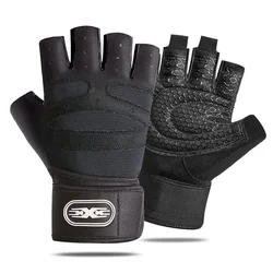 Enhanced Training Gloves - Non - Slip, Extended Wrist Support, Unisex Fitness Workout Gear - L (Black)