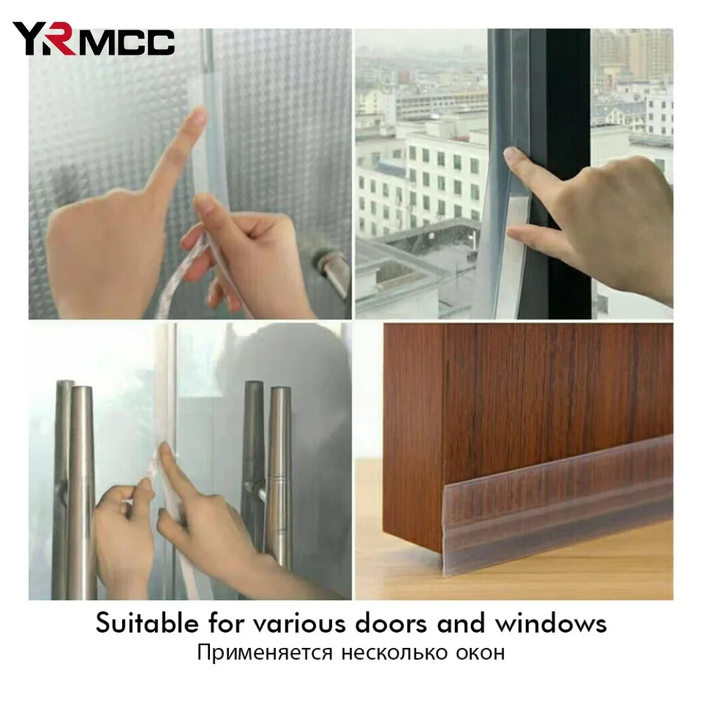 Door Window Seal Strip Weather Sealing Strip Noise Insulation Home Door Gap Draft Stopper for Car RV Accessories