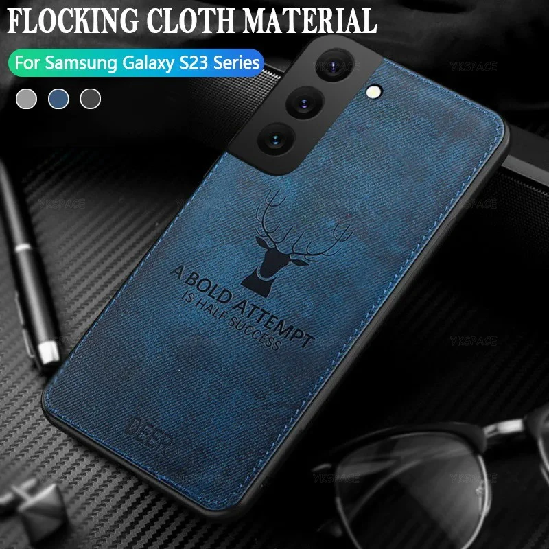 DEER Luxury Vintage Cloth Fabric Phone Cover