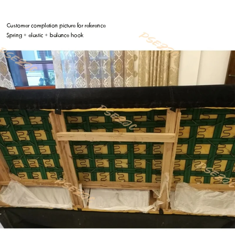 JJDD Ressorts de Rechange pour canapé 4 pièces 65 cm avec 16 Clips en S