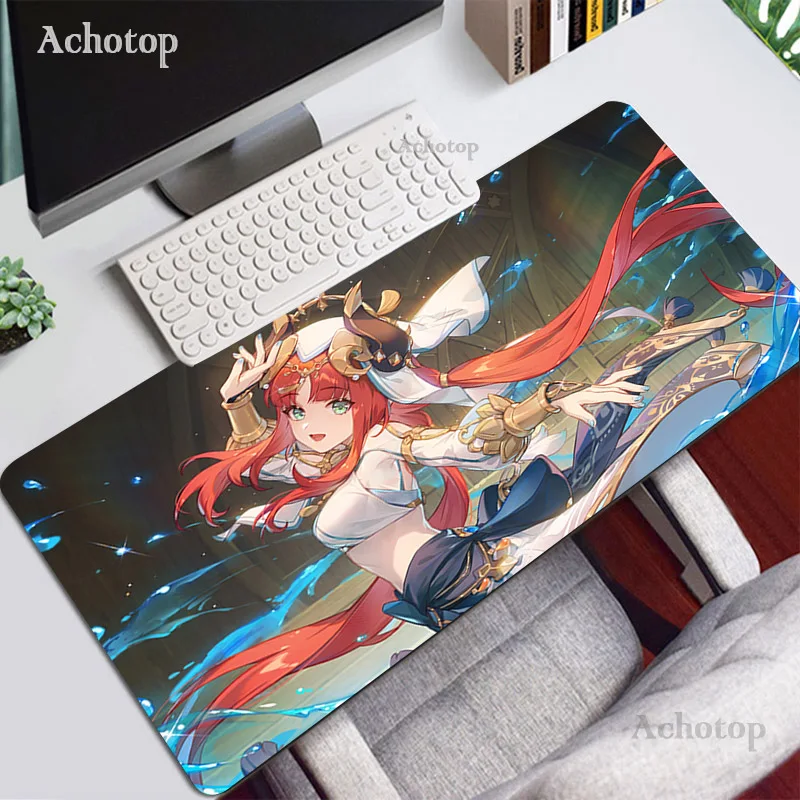 Alfombrilla de ratón de Anime Genshin Impact, alfombrilla de ratón Baal