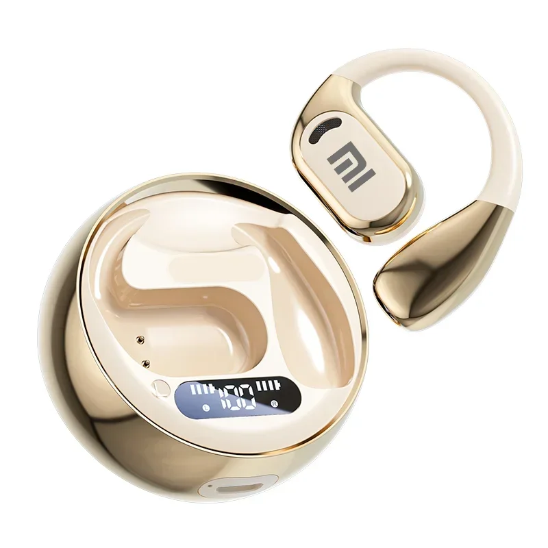 thumbnail image 1 of Auriculares inalámbricos Xiaomi M76 con gancho para la oreja, Bluetooth 5.4, carga por succión magnética, llamadas de voz HIFI con pantalla para deportes, 1 of 5