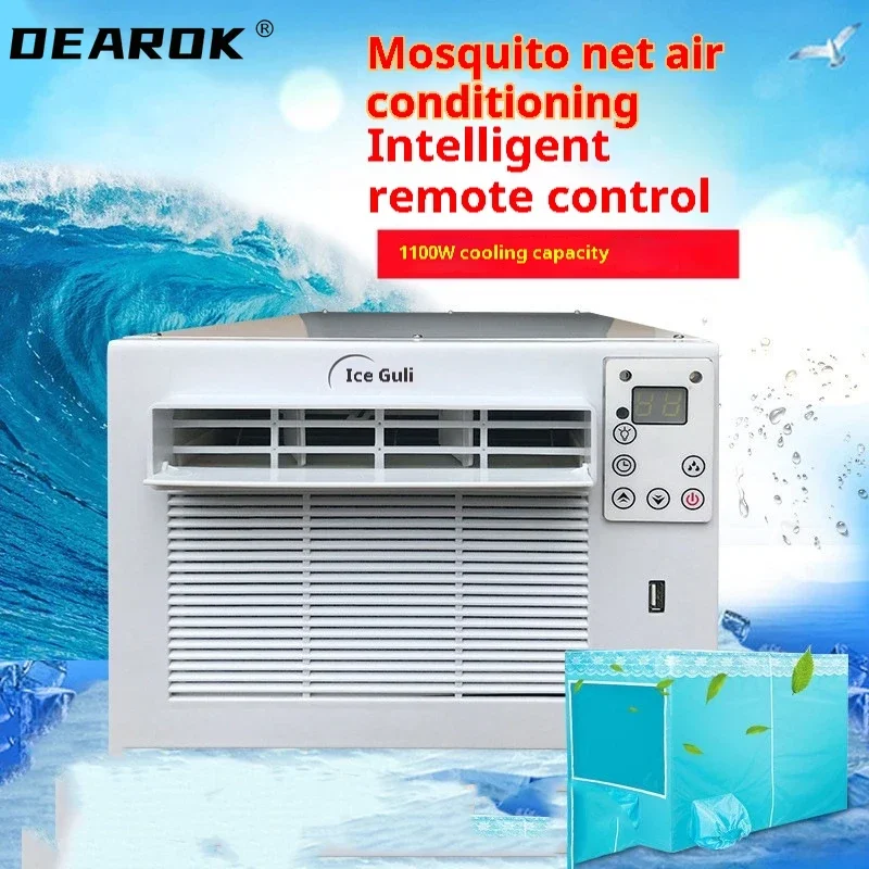 Home Air Conditioner System Desktop Portable Air Conditioning Room Floor Mosquito Net Fan aire acondicionado