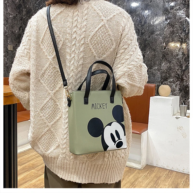 Disney Mickey Mouse Crossbody Bags Handbag Anime Figures PU