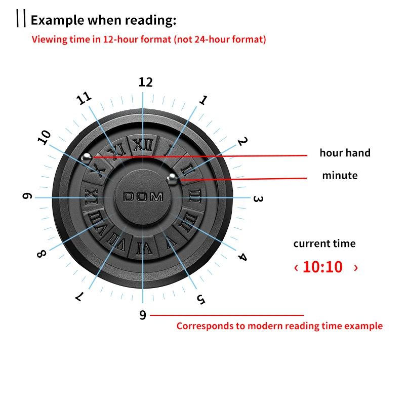 DOM New Trend Concept Men's Watch Creative Scrolling Pointer magnetic force Fashion  Personality Waterproof watch Free Shipping