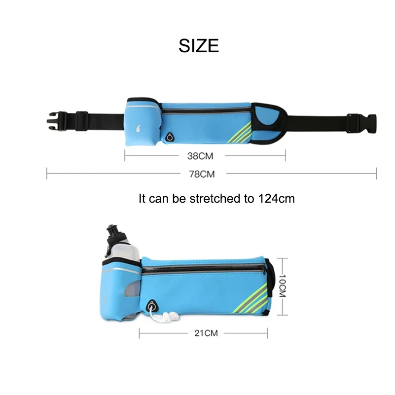 Running Waist Bag Sports Fanny Pack Women Men Belt Bag Phone Hydration Backpack Waterproof Running Accessories Water 2