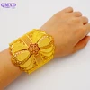 Luxury Dubai Female Big Gold Color Bangles For Women Wedding Bride Bracelet Bangles African Arab Jewelry Middle East 2022