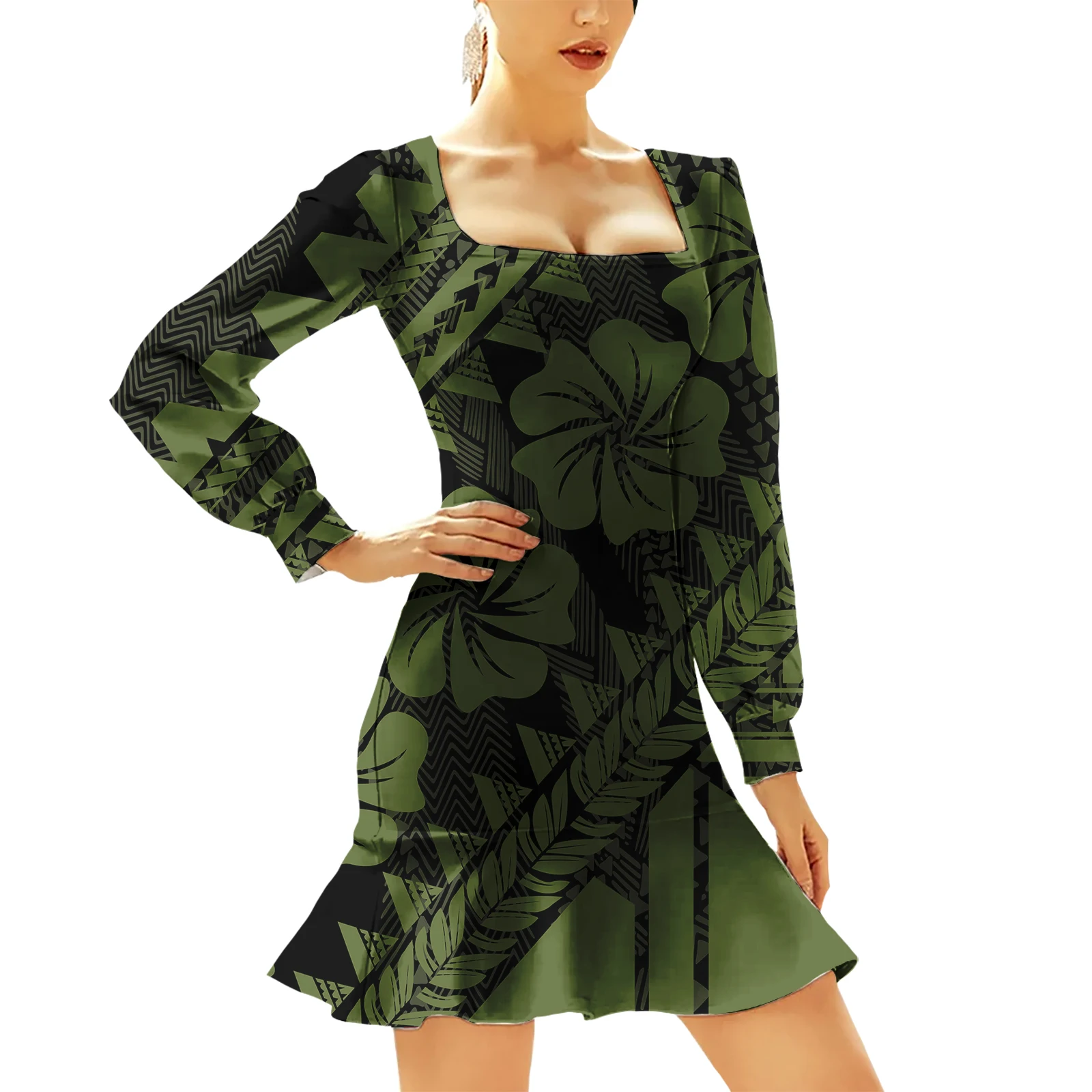 Prom Dresses 2024 Evening Gowns Sexy Polynesian Tribal Long