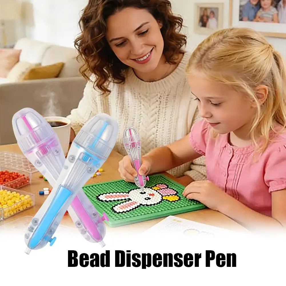 Ergonomic DIY Beaded Puzzle Pen with 3D Pixel Beads