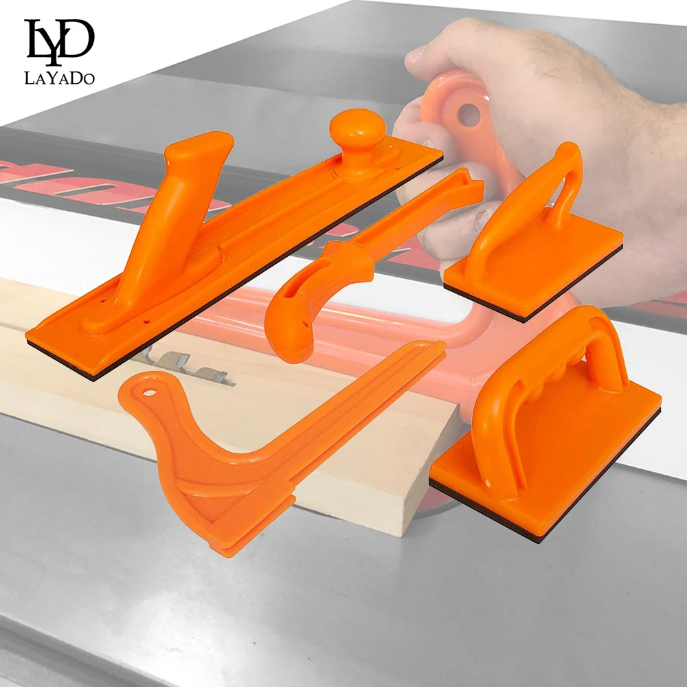 

Woodworking Tools Pusher Block & Push Use On Table Saws Router Tables End Milling Planer Set Of Wood Work Hand Tools Set Orange
