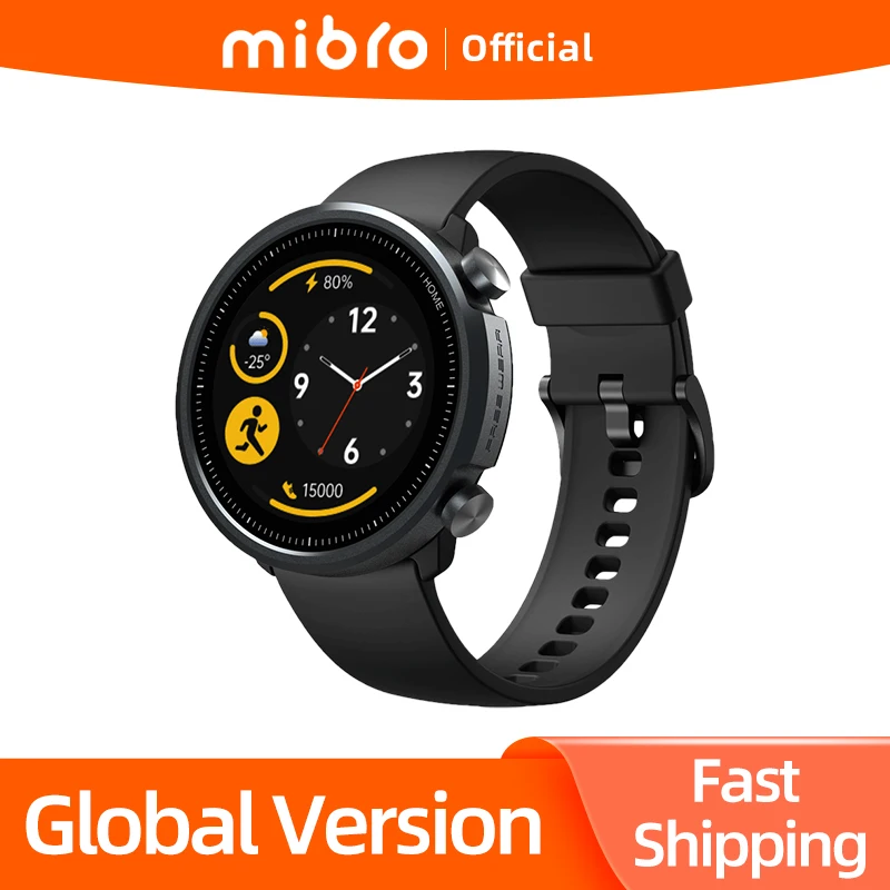

New Mibro A1 Smartwatch Global Version Blood Oxygen Heart Rate Monitor 5ATM Waterproof Fashion Bluetooth Sport Men Women Smart
