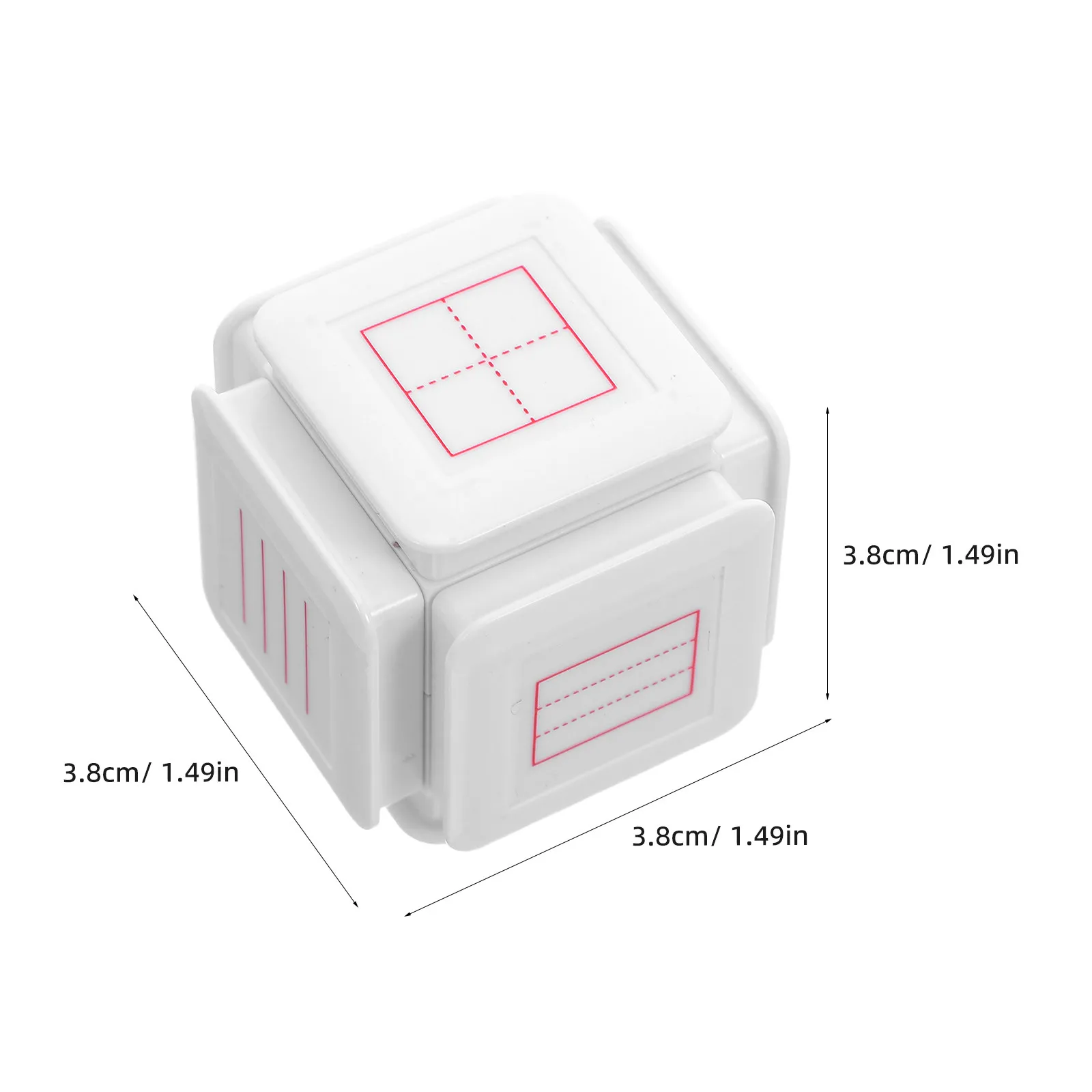 셀프잉킹 6면 학습 스탬프 (그리드 라인 시계, 병음, 영어, 미지게 스탬프 포함) 유치원용