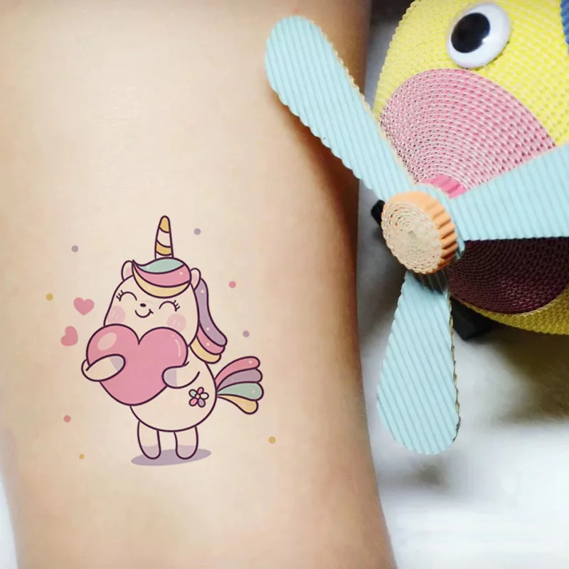 Pink Unicorn Temporary Tattoo – Temporary Tattoos