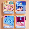 Kids Plasticine Machine Toys DIY Colored Clay Ice Cream Pretend Play Game Simulation Make Hamburger Creative Toy Slime Kit Gifts 5
