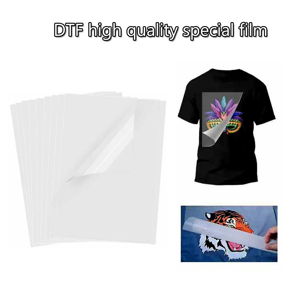 A3/A4 PET 전사 필름, DTF 잉크 인쇄용 직접 전사 필름 인쇄용 PET 필름 인쇄 및 전사
