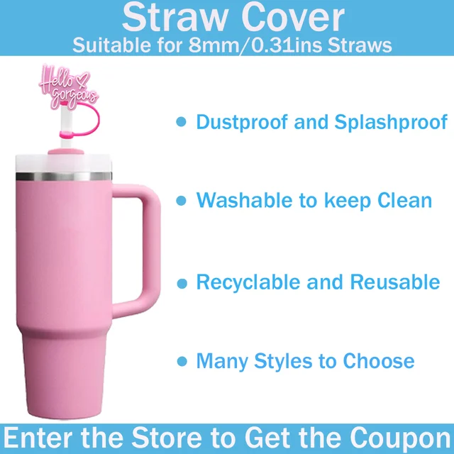 Silicone Straw Cover Caps (5PCS) 5