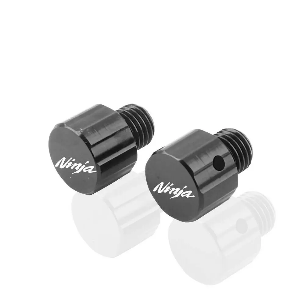 

CNC Aluminum Rear View Side Mirrors Hole Plug Screws Caps Cover Bolts For KAWASAKI NINJA 400 Z400 Z 400