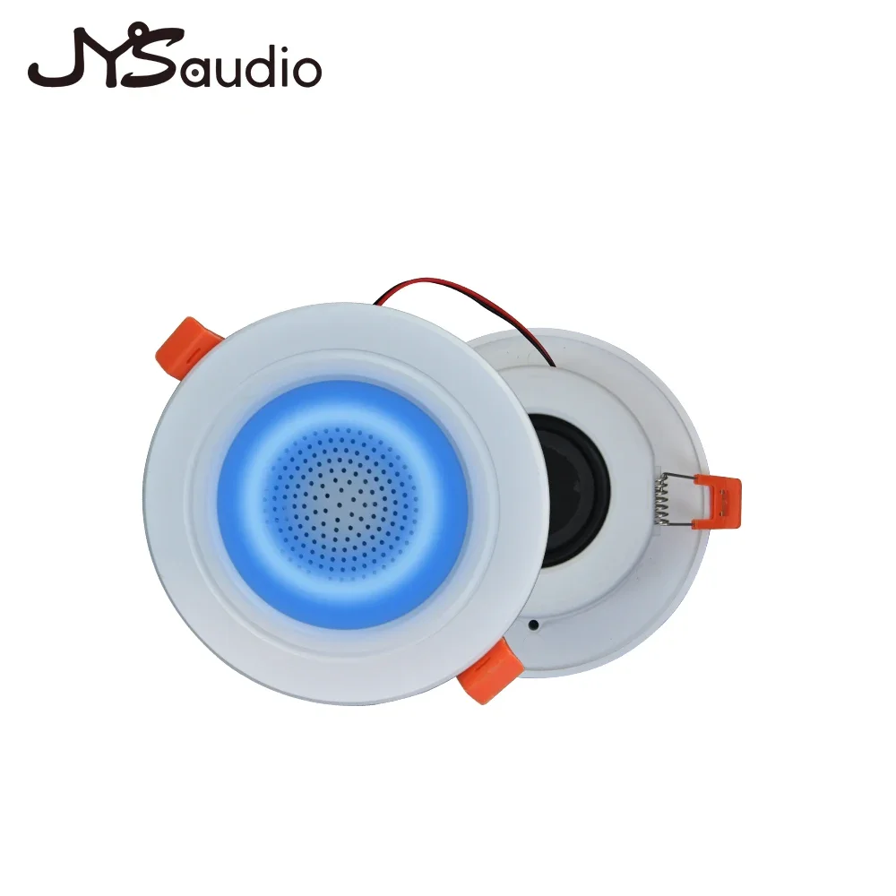 2.5 אינץ LED מיני Bluetooth LED אור תקרת רמקול תקרת רמקול Downlight צבעוני תקרת Dimmable מוסיקה מנורת רמקולים