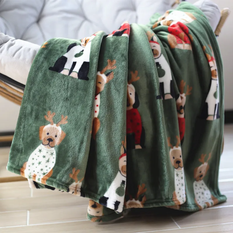 Cute Cat Flannel Blanket Sofa Blanket Bed Sheet Nap Blanket Lunch Break Air Conditioner Christmas Blanket Luxury Blanket 6