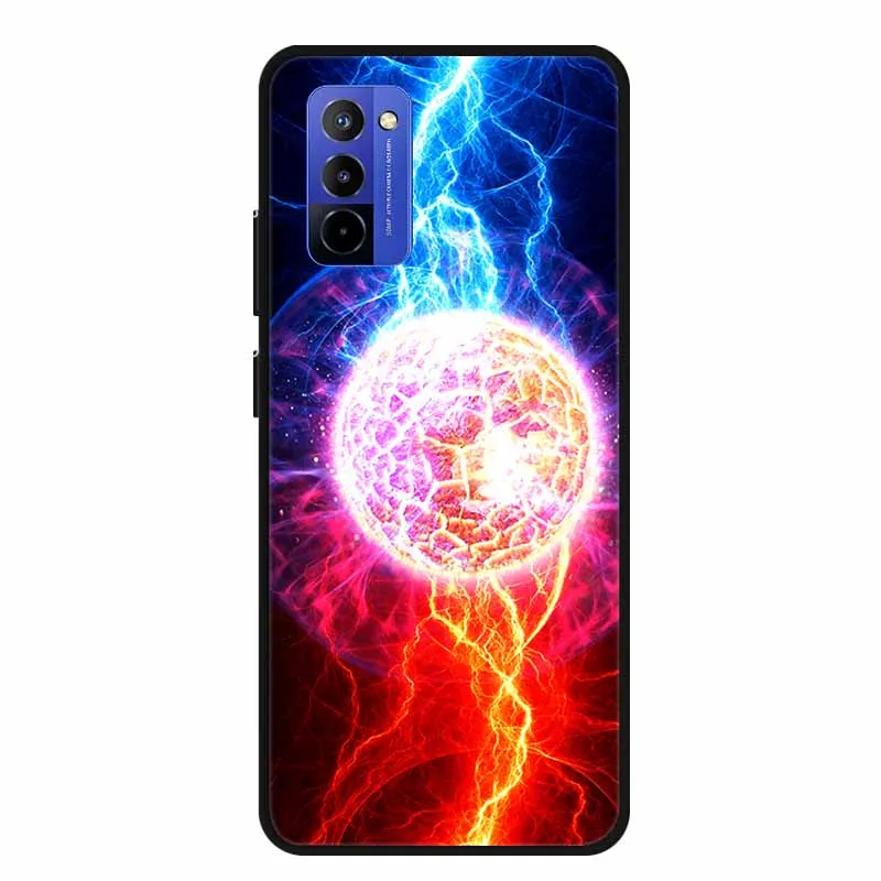 Shockproof Black Silicone Phone Case with Bumper Protection - Soft Back Cover 6.75