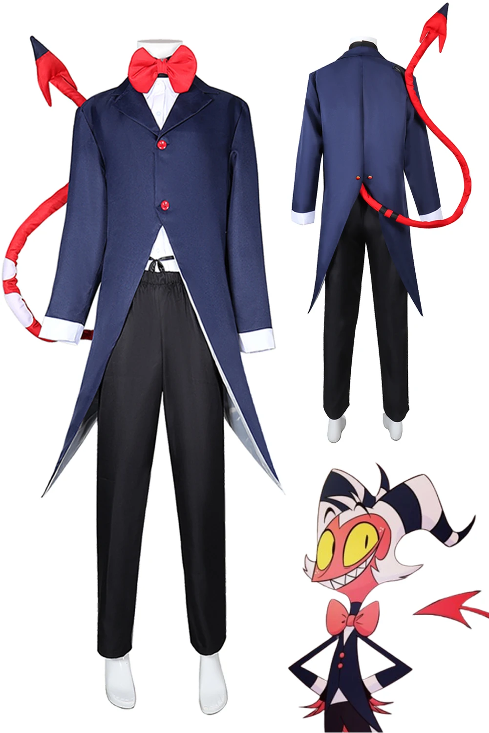 

Косплей Костюм Хэллоуин хазбин из аниме «Отель хеллува» для мужчин и женщин