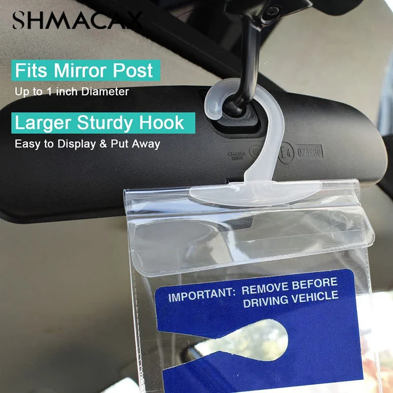 Handicap Parking Placard Holder Ultra Transparent Disabled Parking Permit Placard Protective Holder