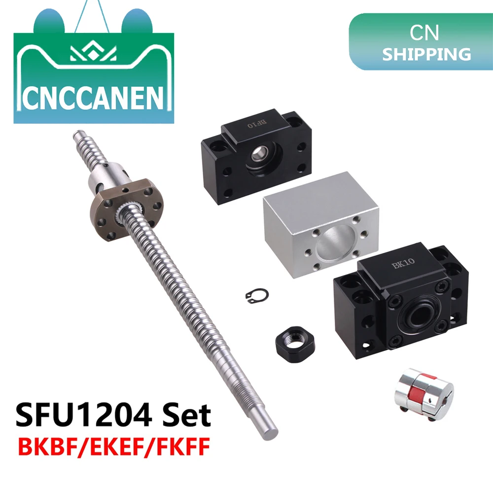 Ball Screw SFU1204 150mm1300 mm End Machined+RM1204 Ball Nut+BK/BF10