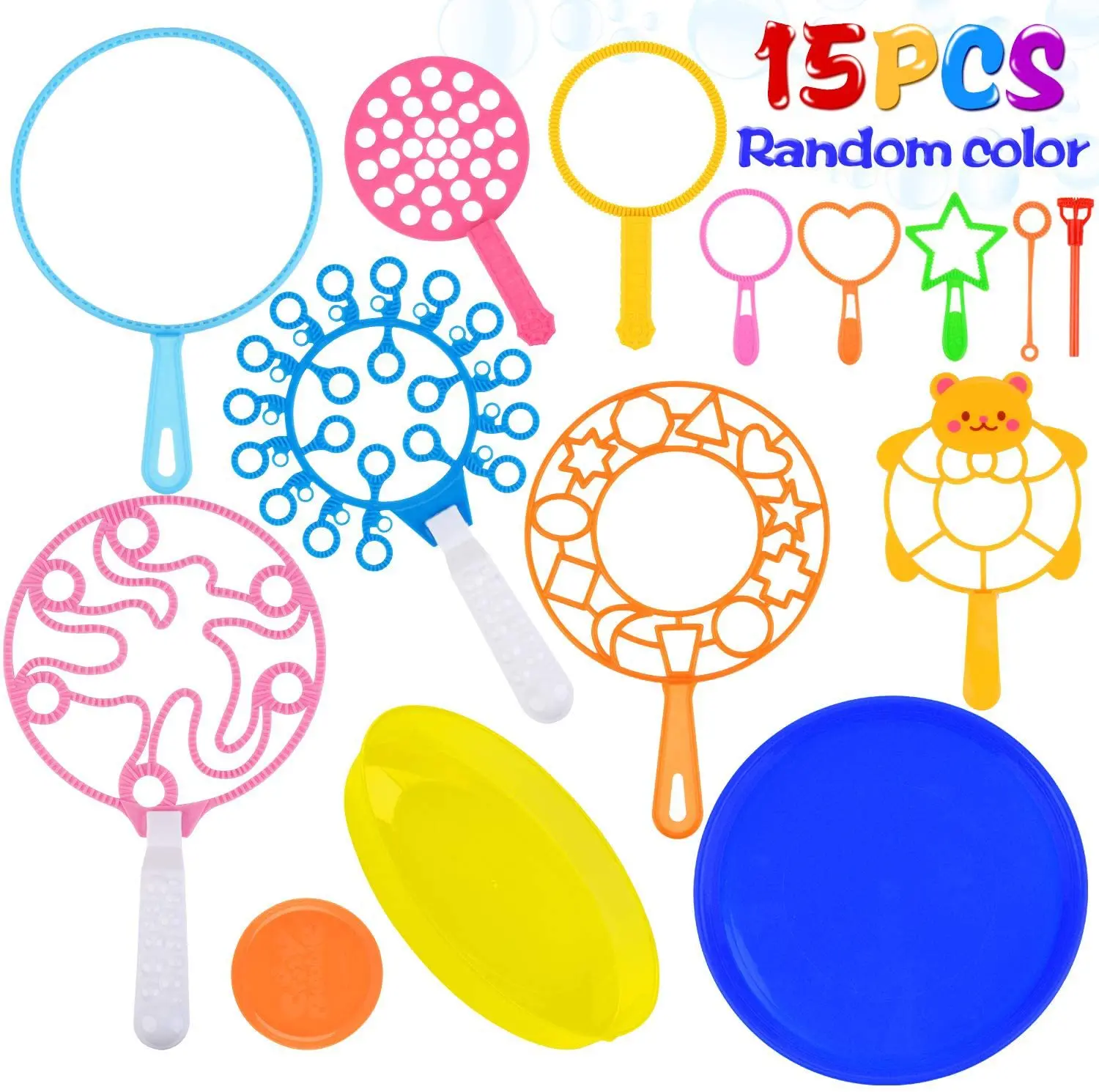 

15/26/28Pcs Bubble Blowing Tools Soap Bubble Stick Set Bubble Blowing Toys Outdoor Kids Fun Toys Family Interactive Toys