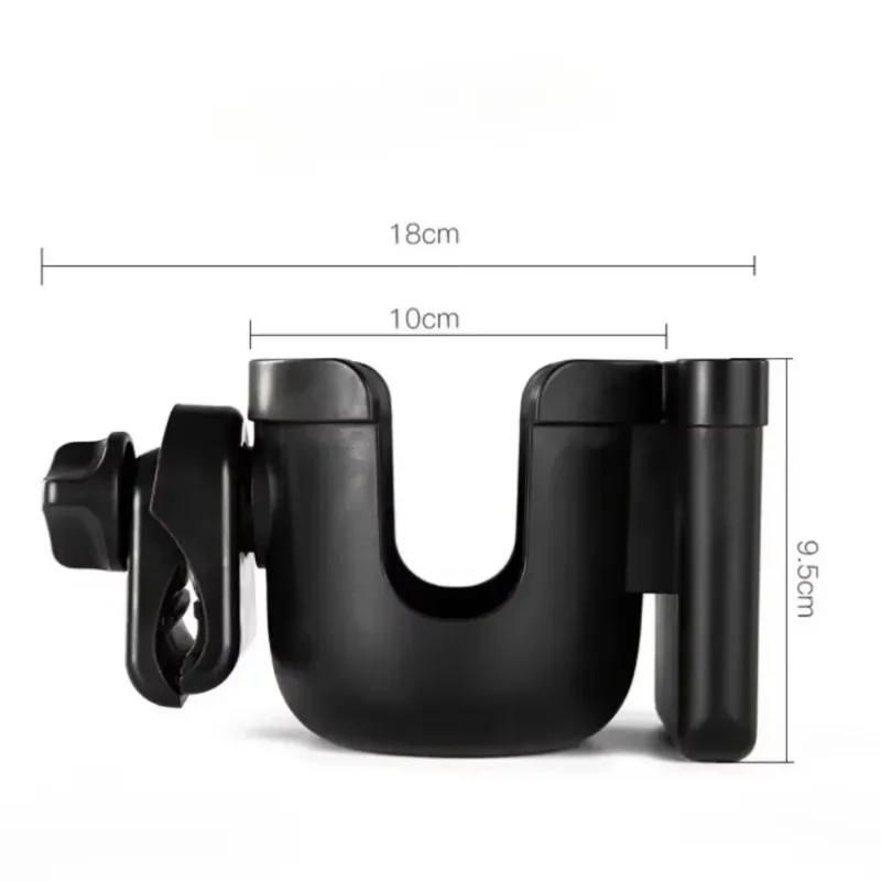 Universal Stroller Accessory: Anti-Slip Cup & Phone Holder
