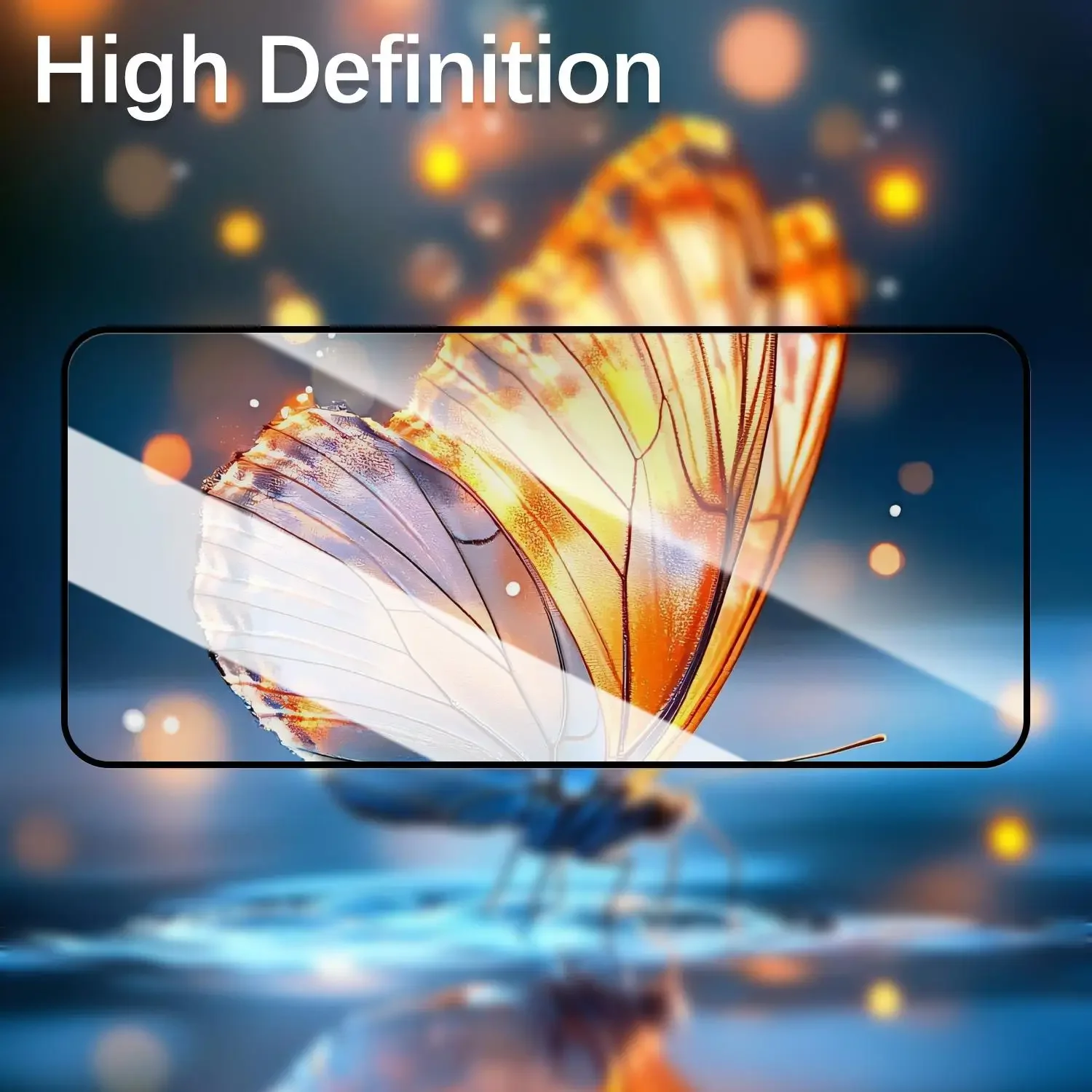 High-Definition Automatic Dust Removal Glass Screen Protector - Pack of 3, Easy Installation