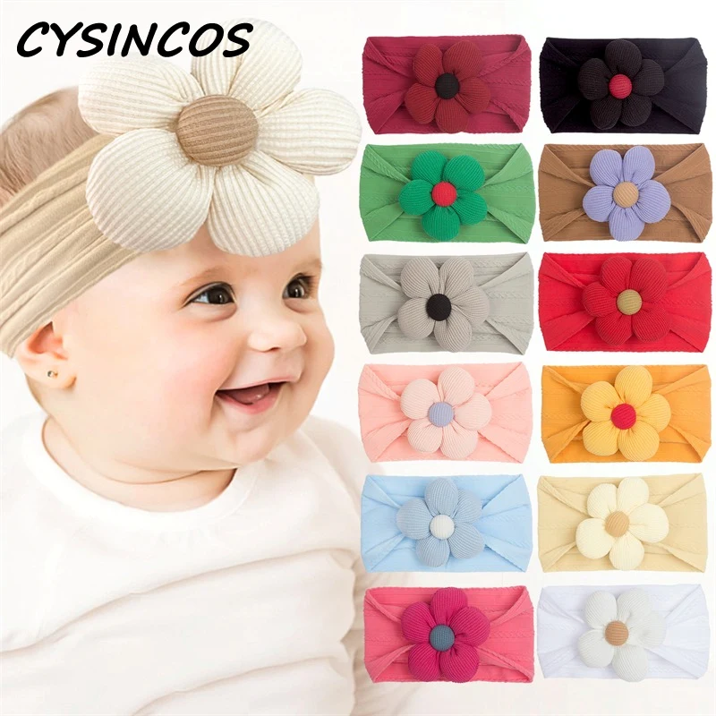 BabyGirlHeadbandSoftElasticSoftBowHeadbandsCuteBabyHeadBand