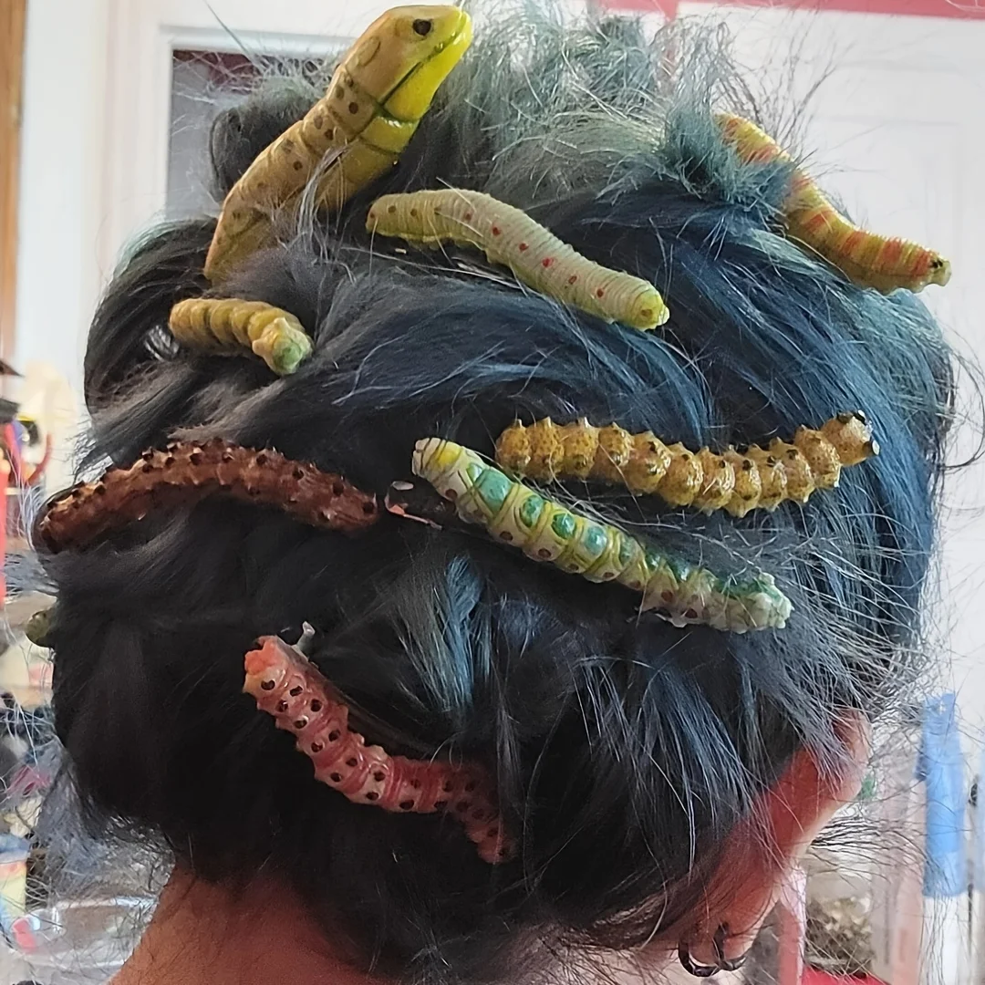 Spooky Hair Clip Caterpillar Image 3