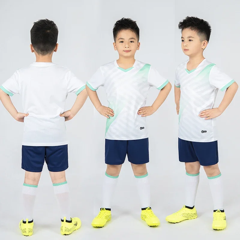 Kids Soccer Uniforms Children Football Team Jersey Kids Short Set Youth Training Sports no socks