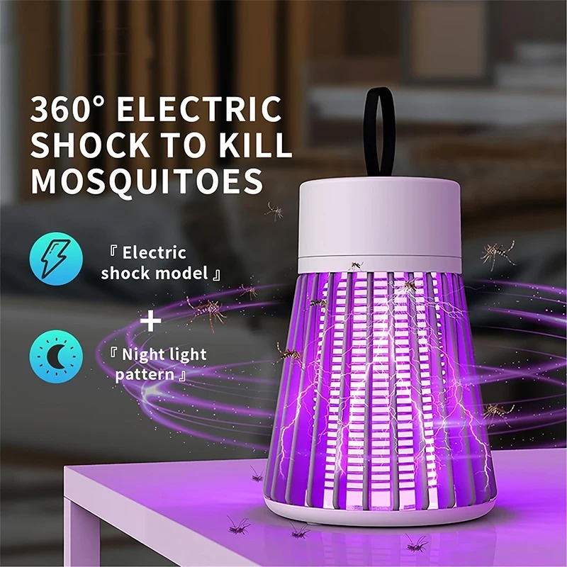 Portable Mosquito Killer Lamp Fly Trap Insect Killer Mosquito Repellent USB Outdoor Mosquito Lamp For Children's Bedroom