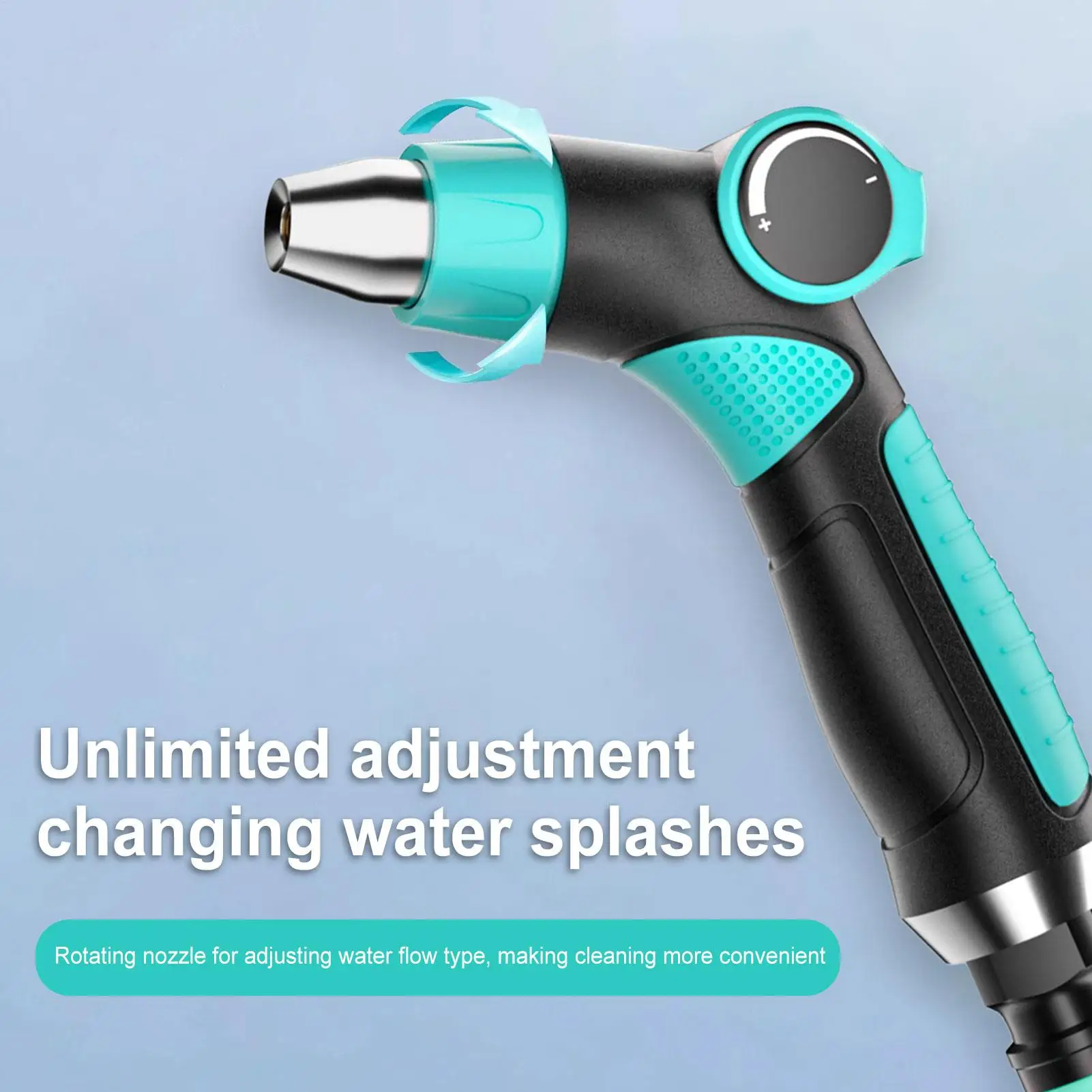 녹 방지 조절식 고압 호스 노즐 다기능 정원 분무기 헤드 (차도, 파티오, 데크, 잔디밭, 울타리, 타일용)