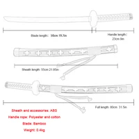 Trafalgar Law Sword Anime Cosplay Roronoa Zoro Katana Kitetsu Yama Shusui Japanese Samurai Wooden Toy Swords Catana Decoration 2