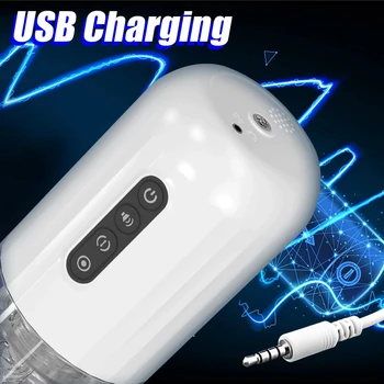 Male Automatic Sucking Telescopic Rotating Masturbator Cup Sex Toys For Men Real Vaginal Suction Pocket Blowjob Adult Product 5