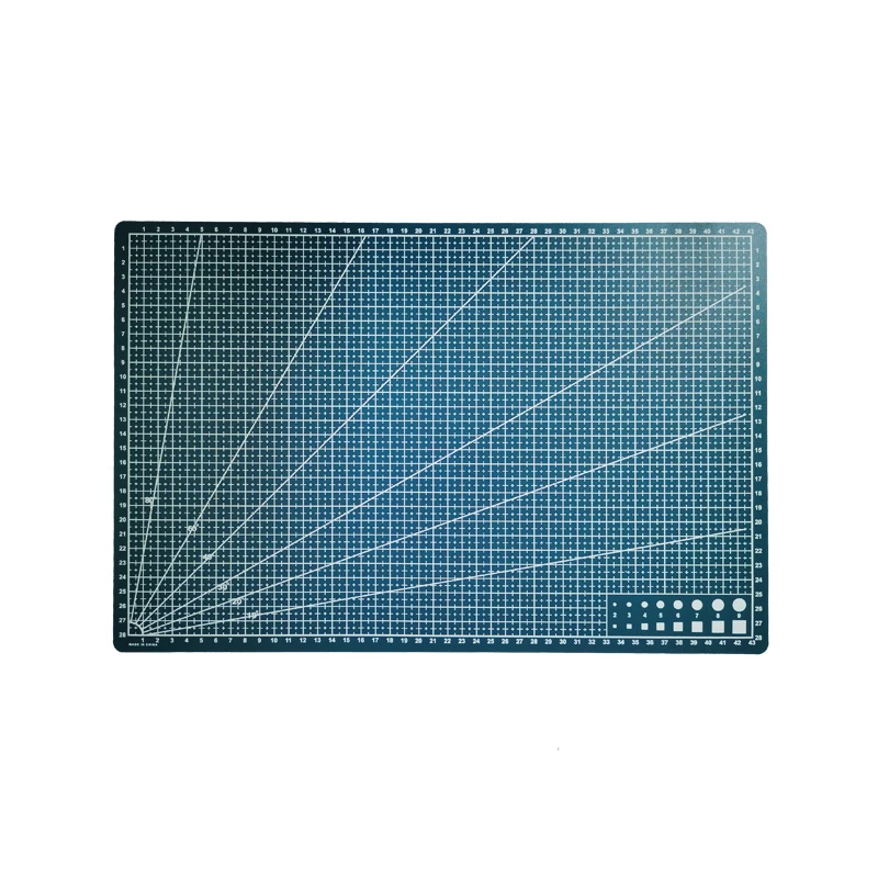 A3 Cutting Board Grid Line Self-healing Cutting Board Craft Card Multicolor Double-sided Desktop Manual Cutting Pad 45×30x0.09cm