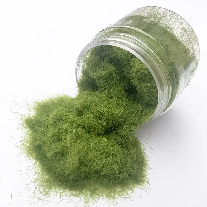 50ml 1.5/3/5/8mm Static Grass Powder Turf Flocking Nylon Materials Foliage Diy Landscape HO N Z Scale Railway Train Diorama Kits static grass powder