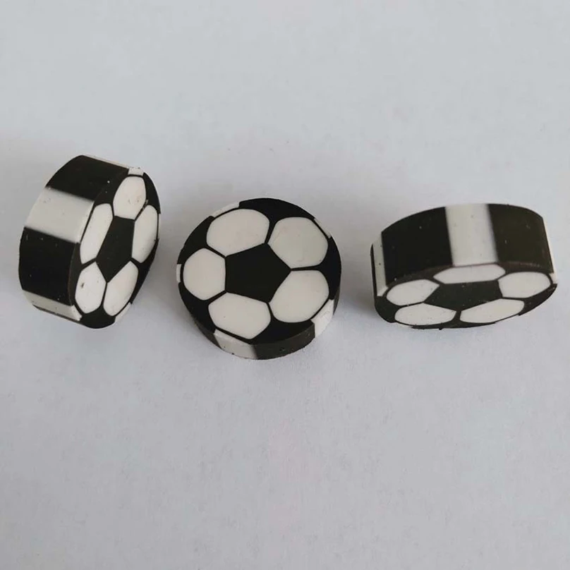 5Pcs Football Eraser Pencil Eraser Plasticine Eraser Biscuit Eraser Kneadable Eraser Retractable Eraser Basketball Stationery