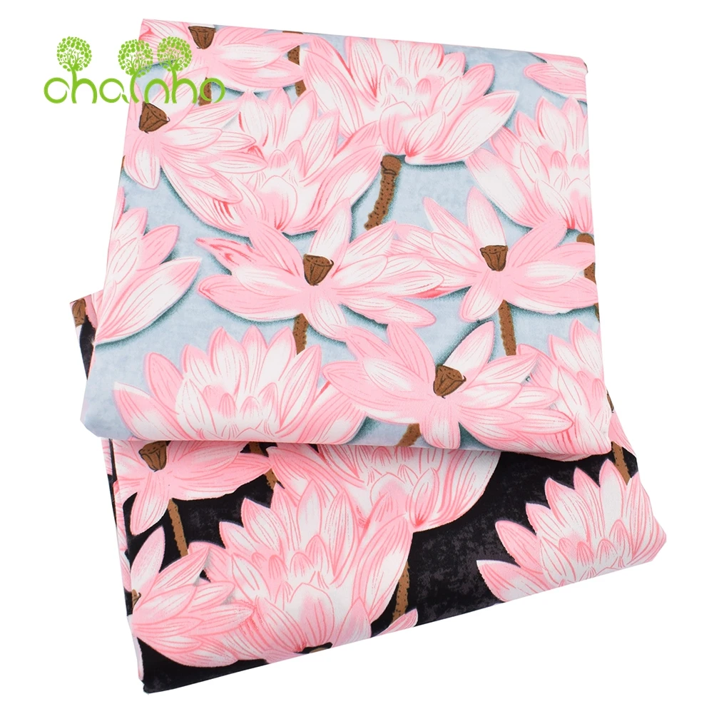 Chainho,Printed Plain Weave Poplin Cotton Fabric,DIY Sewing Quilting Material,Patchwork Cloth,Berry Series,3 Sizes,15PC72