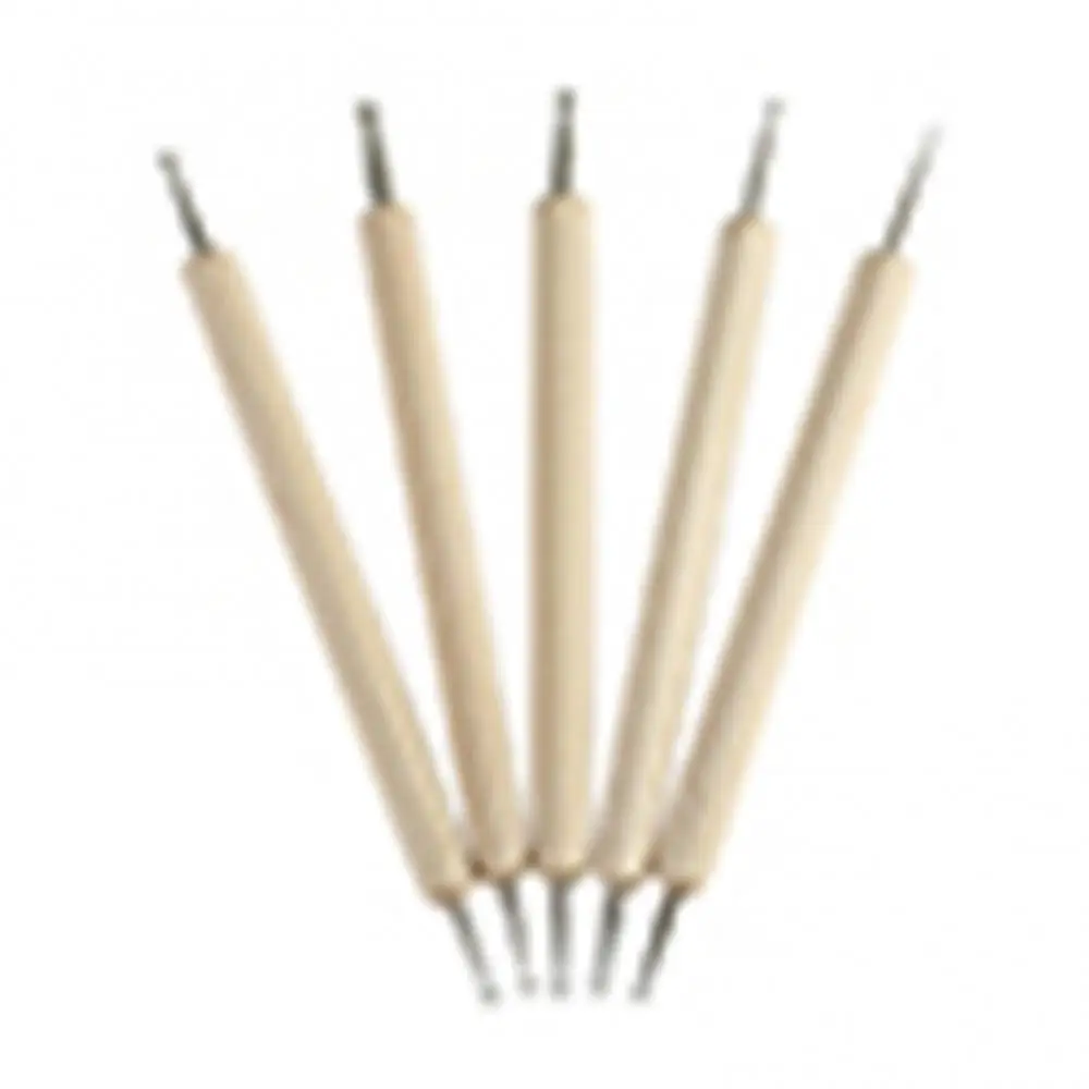 Pro 2-Way Wooden Nail Art Dotting Dot Pen Painting DIY Manicure Tool 5Pcs/Set nail art tools nail art pen