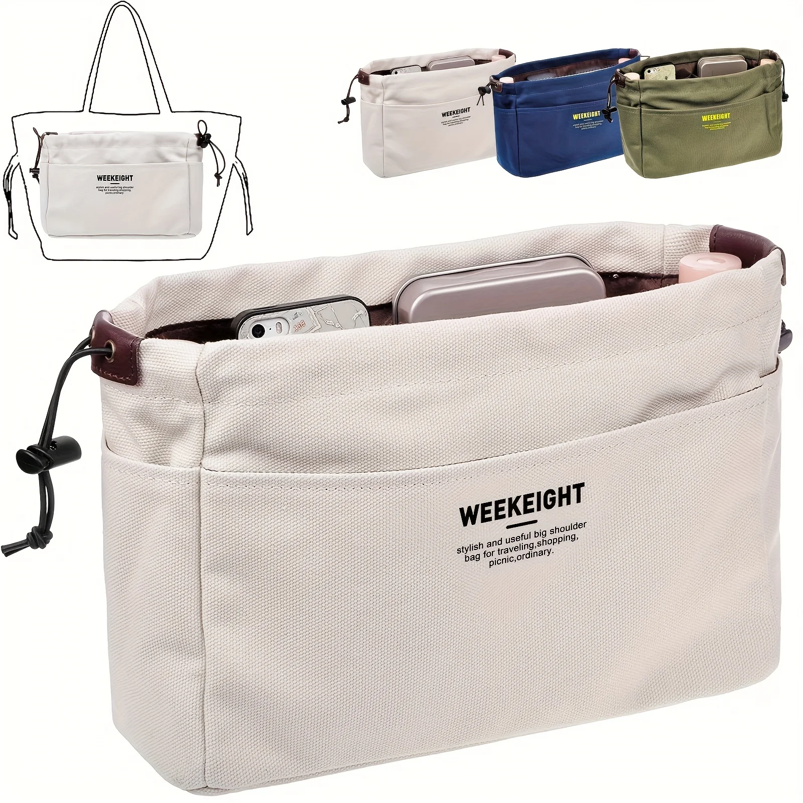Drawstring Canvas Storage Bag 1