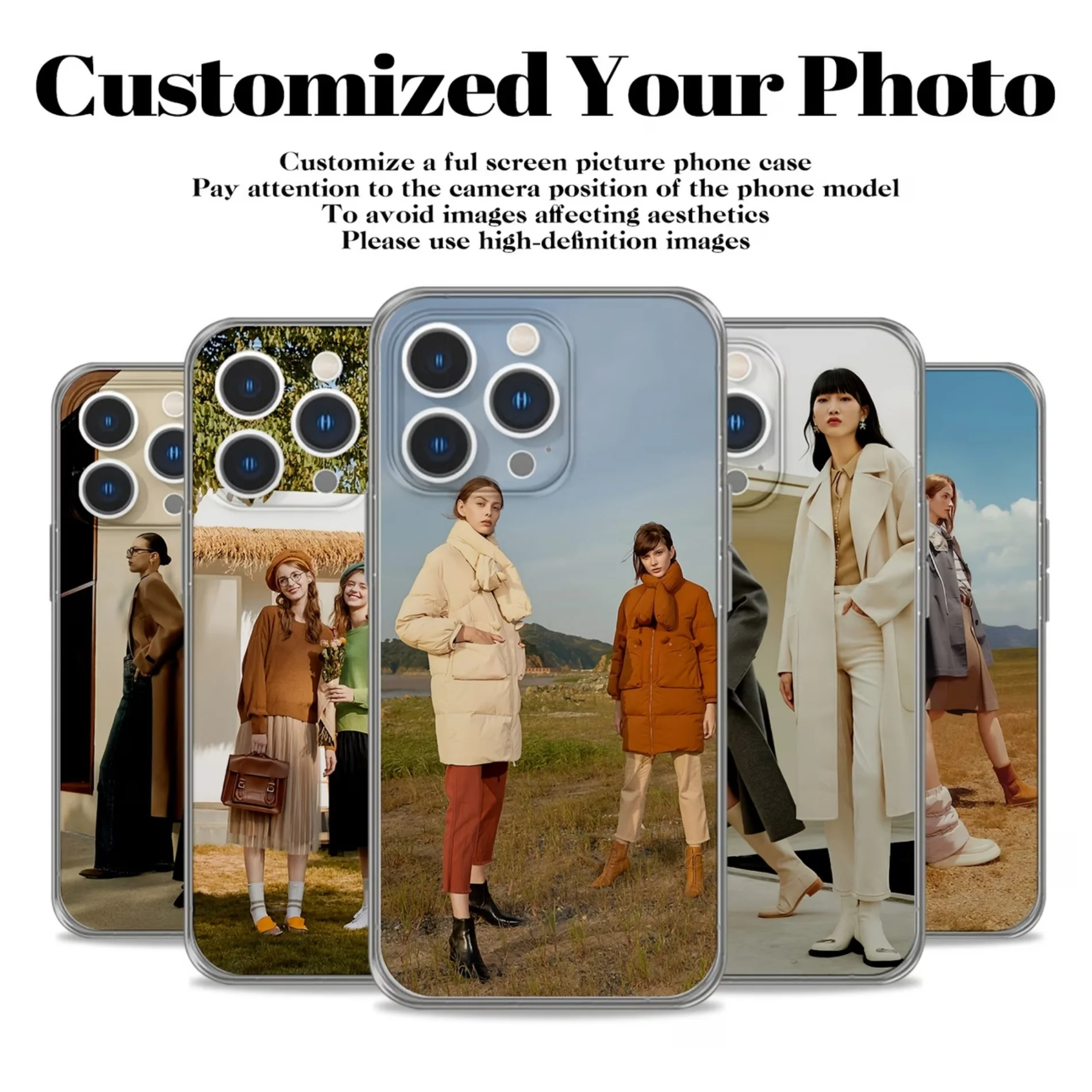 Fashion Street Style Clear Phone Case Cover