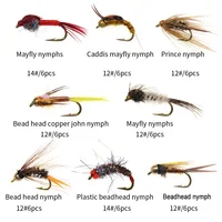 48pcs Fly Set Box Copper Bead Head 2