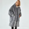 Lazy Blanket Hooded Zipper Huggle Thickened Lazy Clothes TV Blanket Lazy Clothes Tv Blanket Pajamas Sweatshirt 3