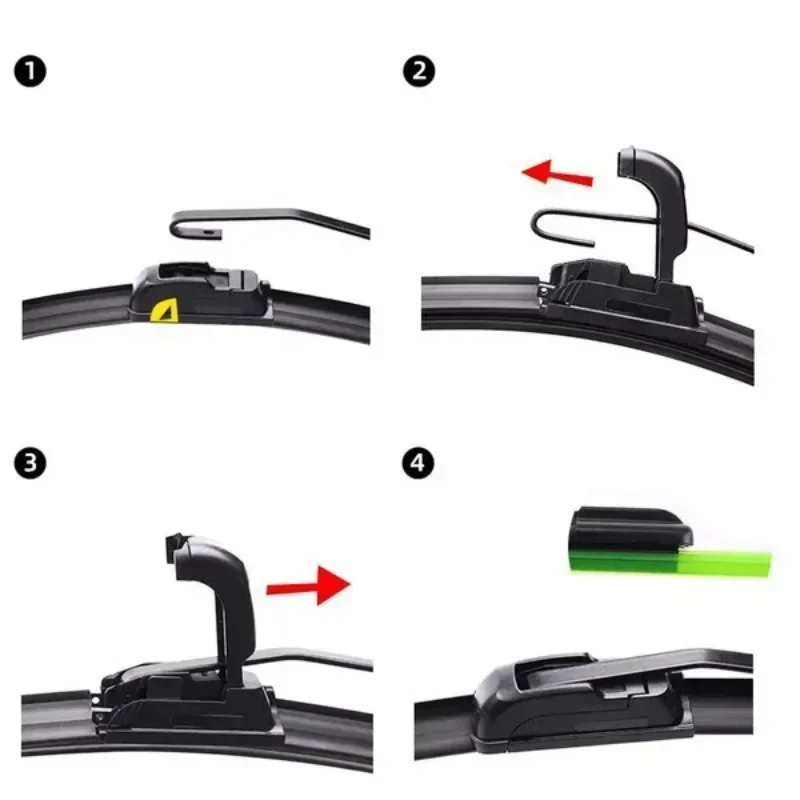 Universal Frameless U-Hook Wiper Blades 5