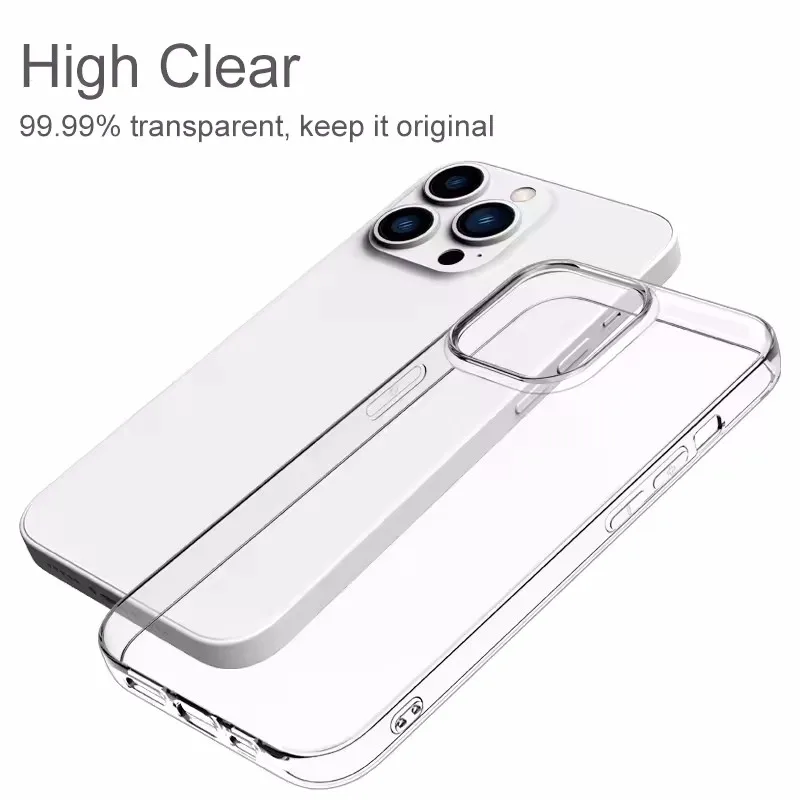 Ultra Thin Silicone Clear Soft Transparent Phone Case Cover