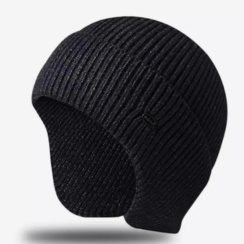 Warm Ear Protection Hat Autumn Winter Imitated Rabbit Velvet Thermal Ear Cap Cold Proof Knitted Hat Comfortable Beanies Skullies