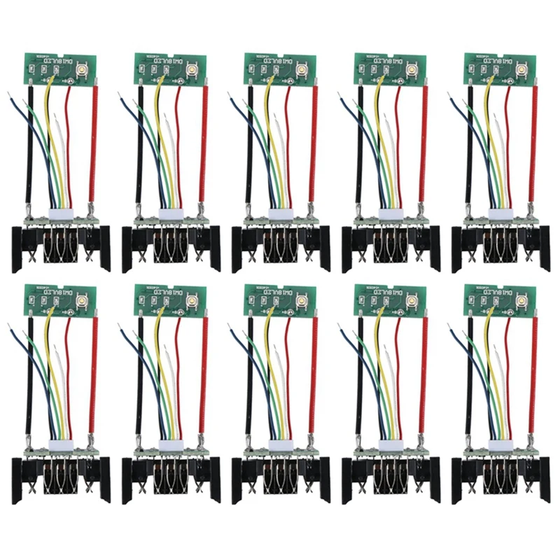 DCB200 18V 20V DCB201 DCB203 DCB204 Li-Ion Battery PCB Charging Protection Circuit Board For Dewalt 10PCS audio speaker protection board